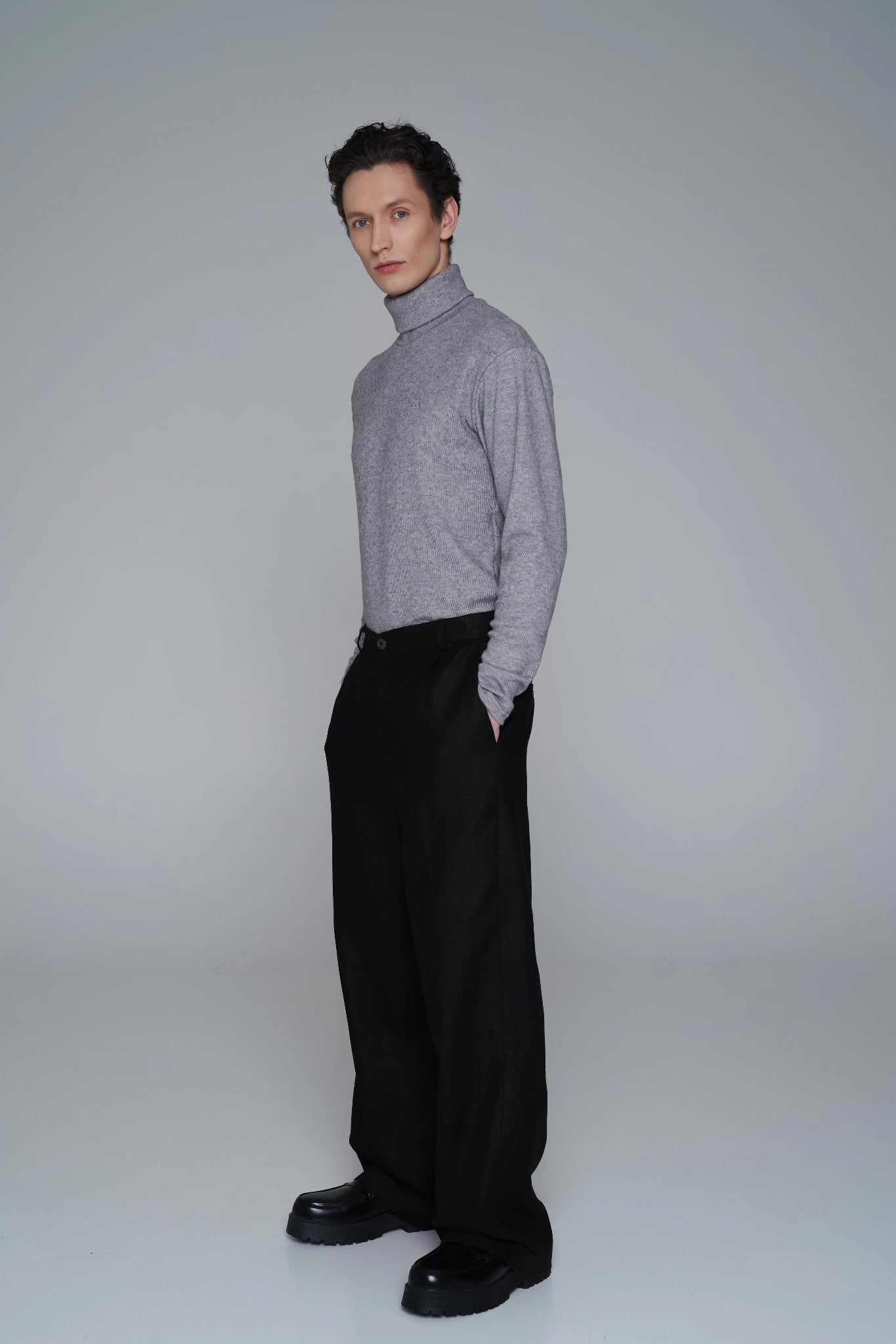 BLACK EDGE TROUSERS CUSTOM MADE back