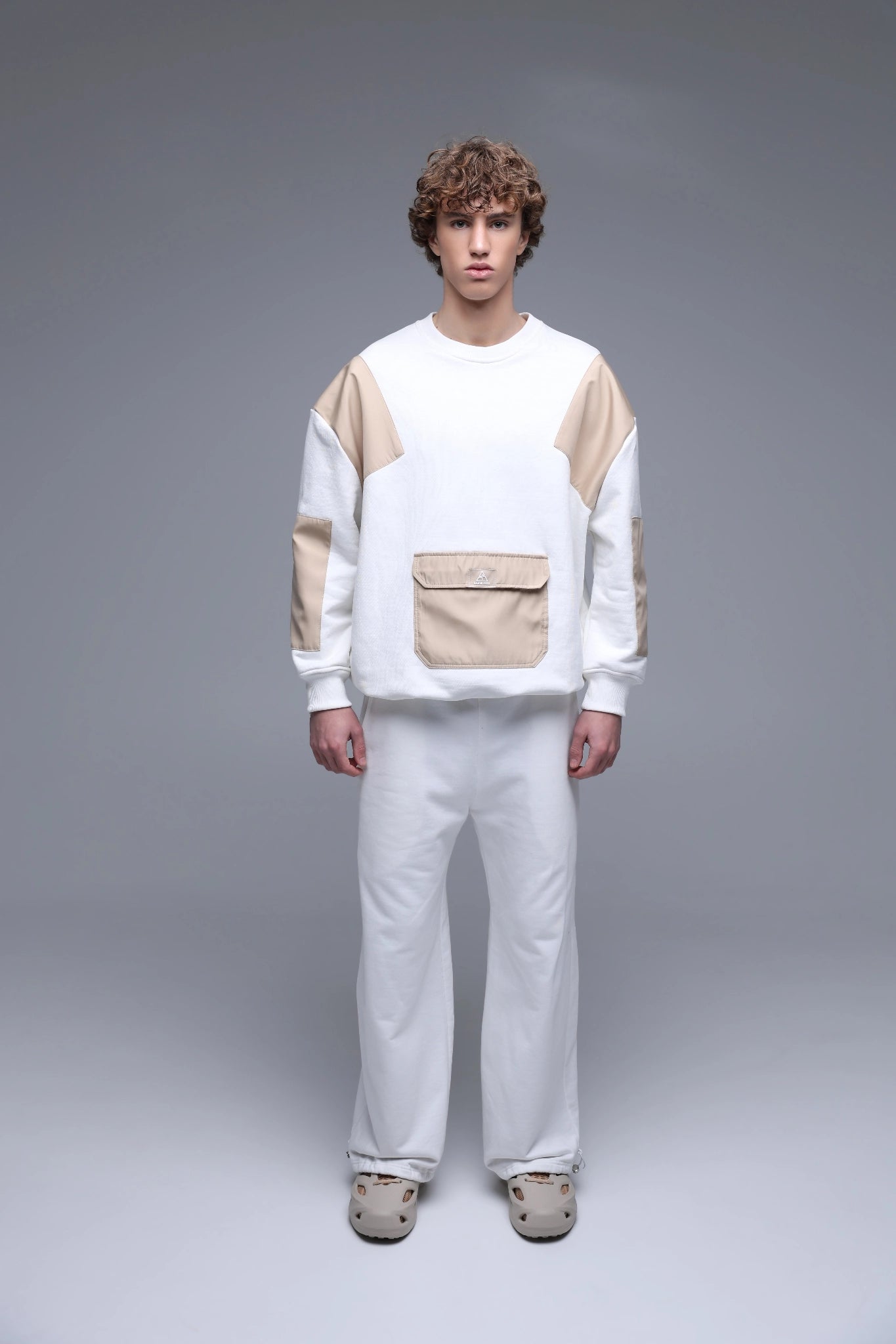 MEN'S ADJUSTABLE PANTS IVORY side view