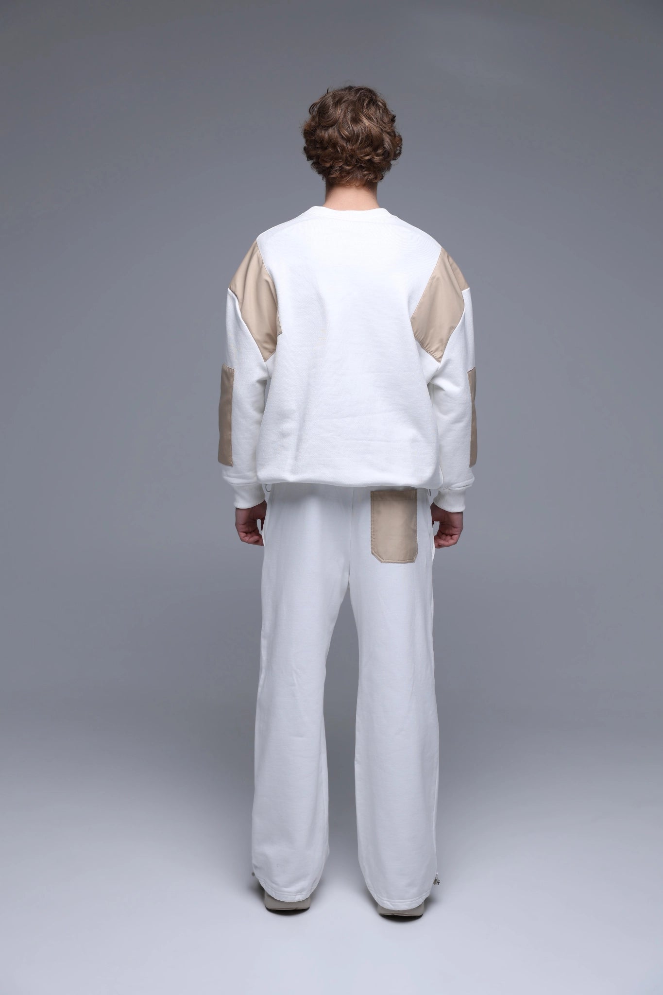 MEN'S ADJUSTABLE PANTS IVORY custom length available