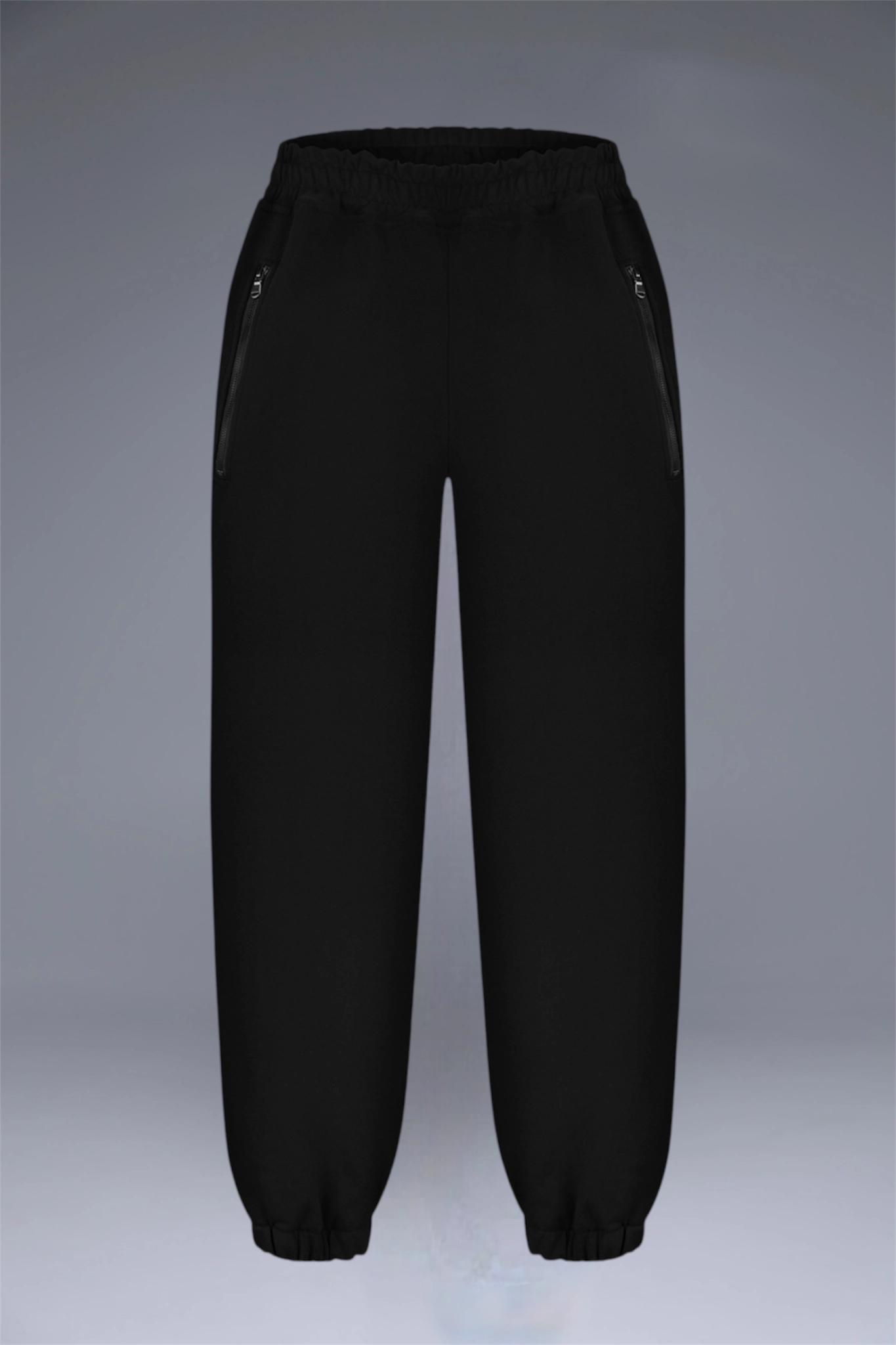 BLACK LUXE JOGGERS side stripe branding